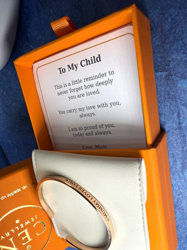 Rose gold engraved cuff - rose, bangle