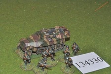20mm WW2 / german - half track & 8 infantry - (134330)