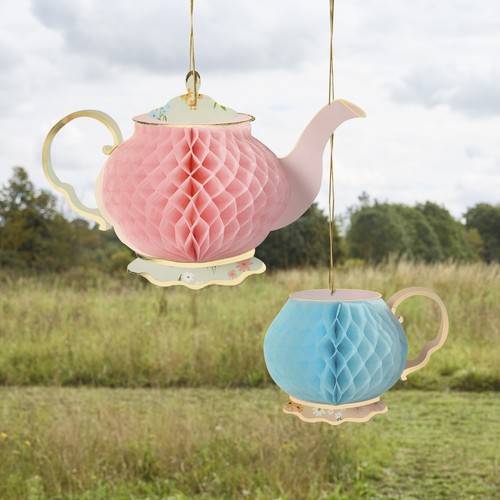 Floral tea party honeycomb - tea,