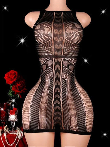 Women black one piece - black, sexy