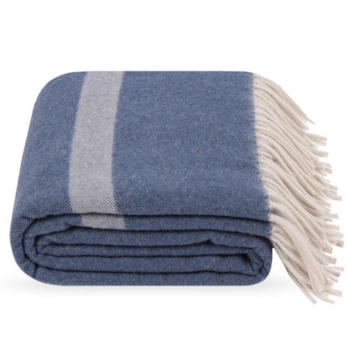 Blue throw 140x200 100 - blue, 140x200,