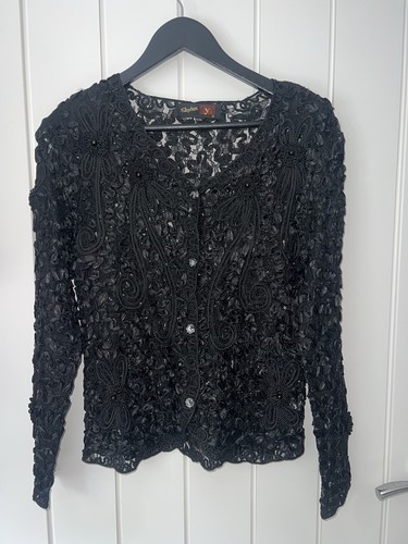 Vintage stephen black beaded - vintage,