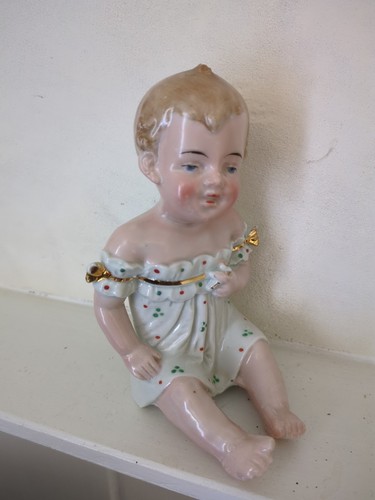 Piano baby bisque - baby, porcelain