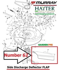 Genuine HAYTER Heritage M1030 - Cutter Deck Side Discharge FLAP - 1401081 A1151