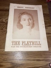 The Playbill- Broadhurst