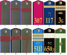 Sets of shoulder board rank
