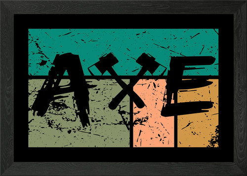 Axe throwing tomahawk framed - axe,