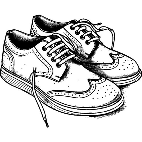 Shoes unmounted rubber stamp - 'shoes',