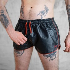 Boxer Barcelona Leather Shorts Size Medium New Poss Gay Interest