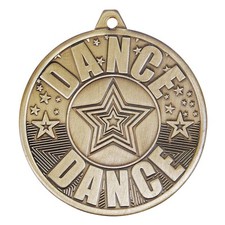 Dance Medal Award Cascade Gold