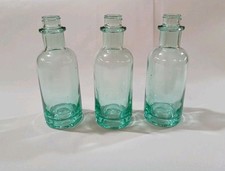 3 Empty Glass Bottles Italian
