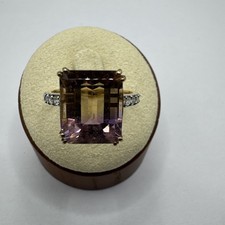 Anahi Ametrine & Diamond 9k