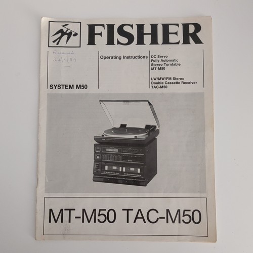 Fisher m50 tac - fisher, tac-m50