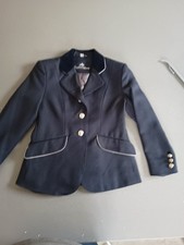 Child's Navy Show Jacket, Equi Theme, Size 128