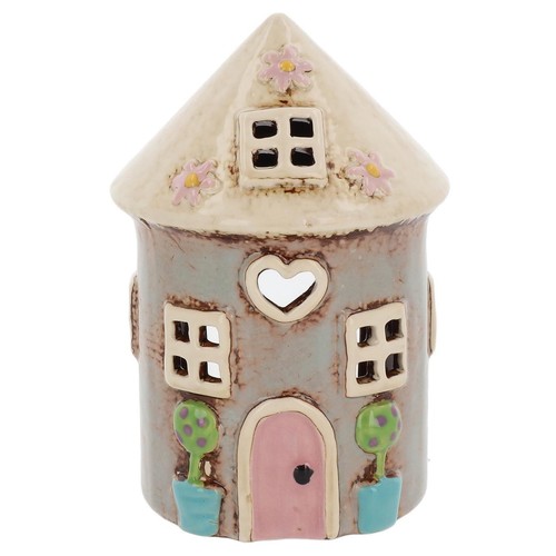 Village pottery garden round - village,