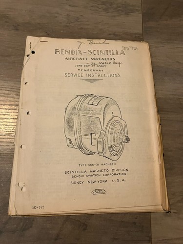 Bendix scintilla aircraft - bendix,