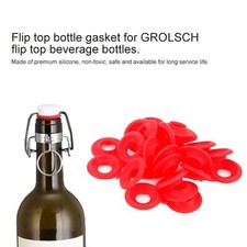 25Pcs Red Silicone Grolsch Gaskets For Swing Flip Top Bottle Home Brew Beer