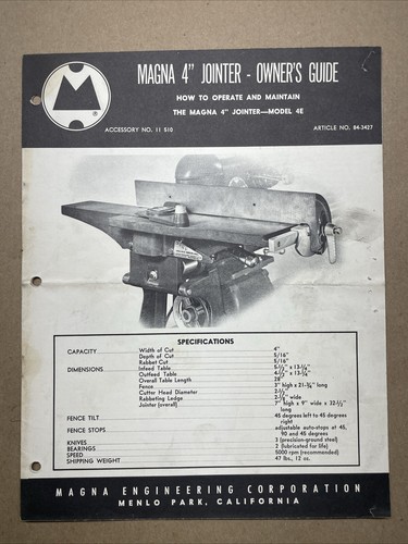 Shopsmith model magna - model, 10-er