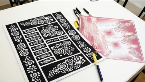 Sheet india arabic henna - 6,