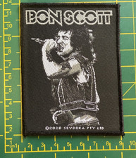 AC/DC  BON SCOTT PICTURE WOVEN SEW ON OFFICIALLY LICENSED PATCH
