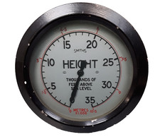 Smiths Height Gauge, 0-35,000 Feet, British, Vintage, Used, Test, Instrument