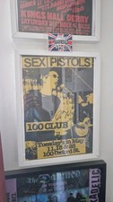 Sex Pistols 100 Club Gig Poster Signed