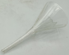 Vintage Depression Glass Funnel ridged kitchen laboratory VGC