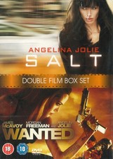 Salt (2010) / Wanted (2008) 2 Film DVD Box Set, Angelina Jolie [Region 2]