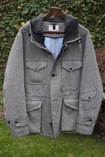 Nanamica Gore-Tex Wool Tweed Herringbone Cruiser Jacket - Size XL