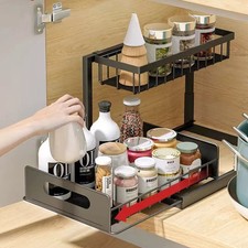 2 Tier Pull Out Basket Kitchen