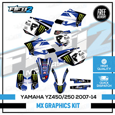 Yamaha YZ125 YZ250 2006-2012 MX Motocross Graphics Kit Decals Stickers