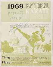 Bruce lee signed programme - bruce,