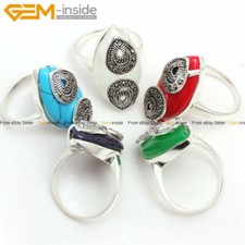 Ring Women Marquis Silver Blue