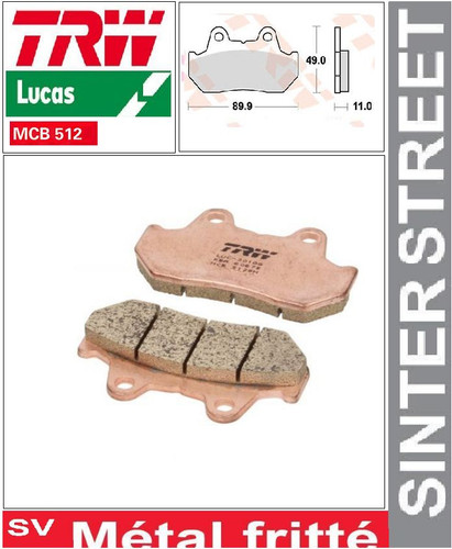Front brake pads trw fried - 2,