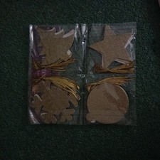 30 Xmas gift card tags gold