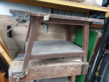 Old School Work Bench With Vices Ideal Home Workshop Retro Furniture