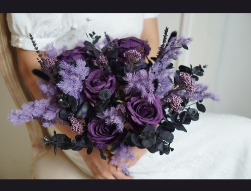 Dark purple rose wedding - purple,