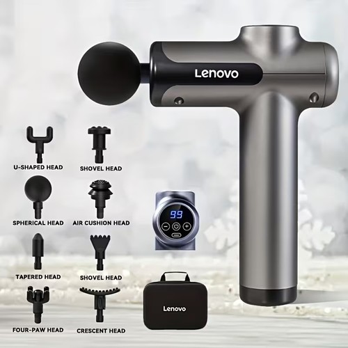 Lenovo massage gun - gun, heads