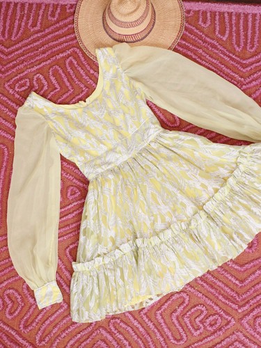 Vtg 1960s yellow metallic - 1960s,
