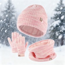 Girls Winter Hat and Gloves
