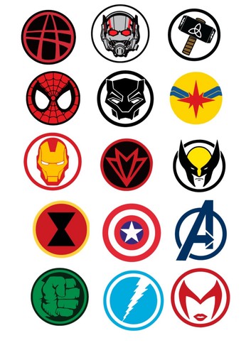 Marvel themed icing - marvel,