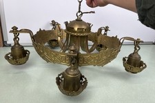 Vintage Brass Cast Chandelier