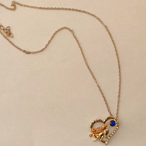 Heart charm pendant necklace - heart,
