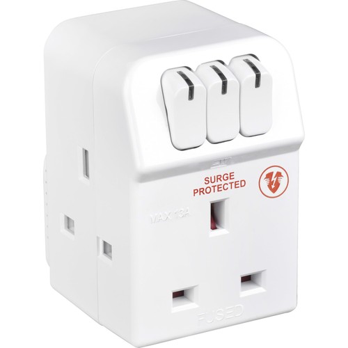 Masterplug three socket - three,