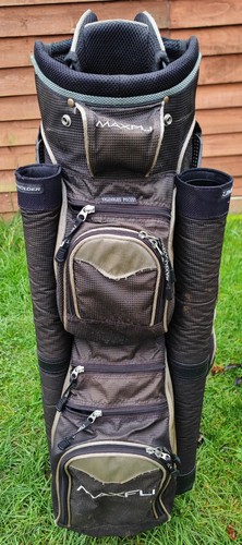 Maxfli black bronze cart bag - black/bronze,