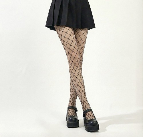 Black fishnet tights - fishnet, –