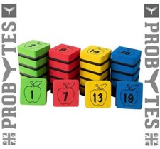 24 Pcs Magnetic Whiteboard Eraser Numbers Duster Dry Marker Pen Wiper Class Tool