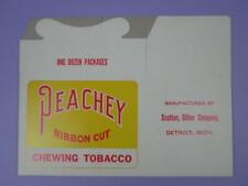 Peachey Ribbon Cut Chewing Tobacco Master Carton - Vintage Unused Stock c1930s