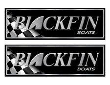 Two Black Fin Boat Racing