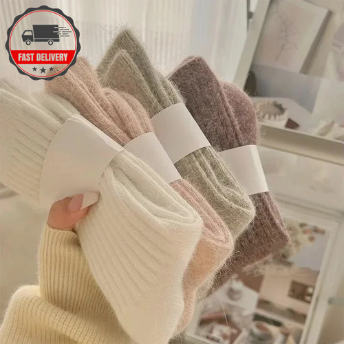 Women cashmere wool socks - wool,